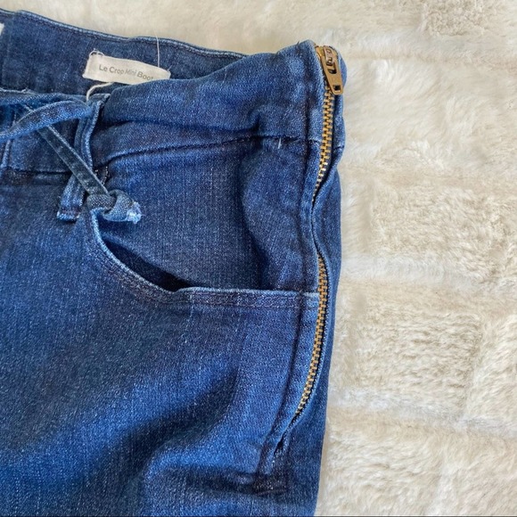 FRAME Le Crop Mini Boot Lace Up Jeans Hayworth - Picture 5 of 10